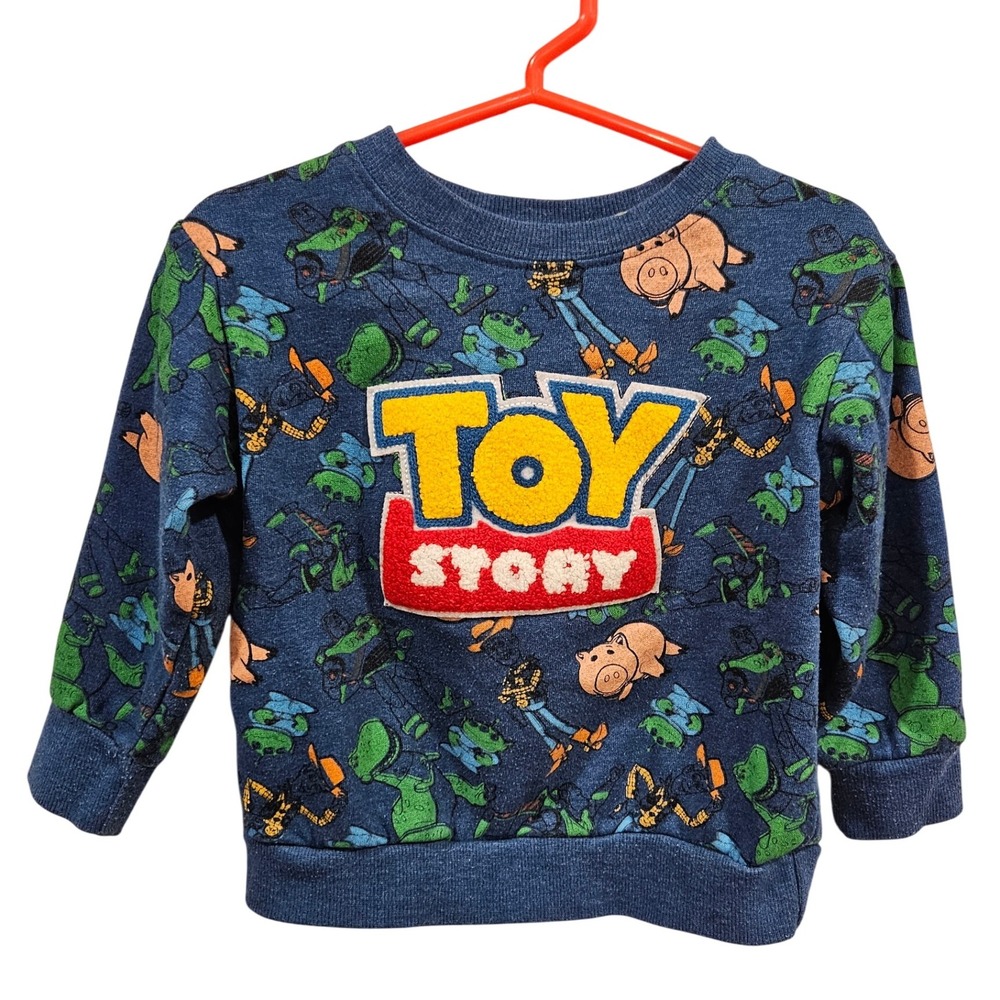 Disney Pixar Toy Story Vintage‎ Kids Pullover Sweatshirt 2T Woody Buzz Lightyear